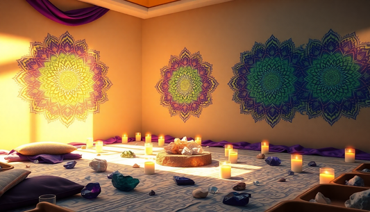 Elevate Your Space: Infusing Spiritual Serenity with Mandala Designs and Unlocking the Secrets of Mood Stones